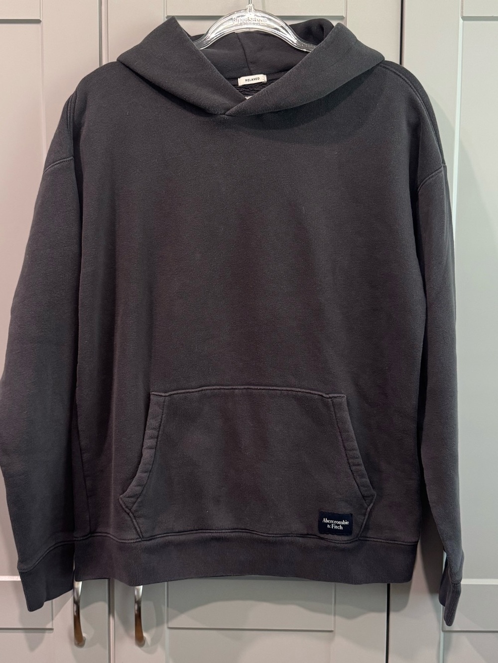 Abercrombie & Fitch Soft A&F Charcoal Gray Pullover Hoodie